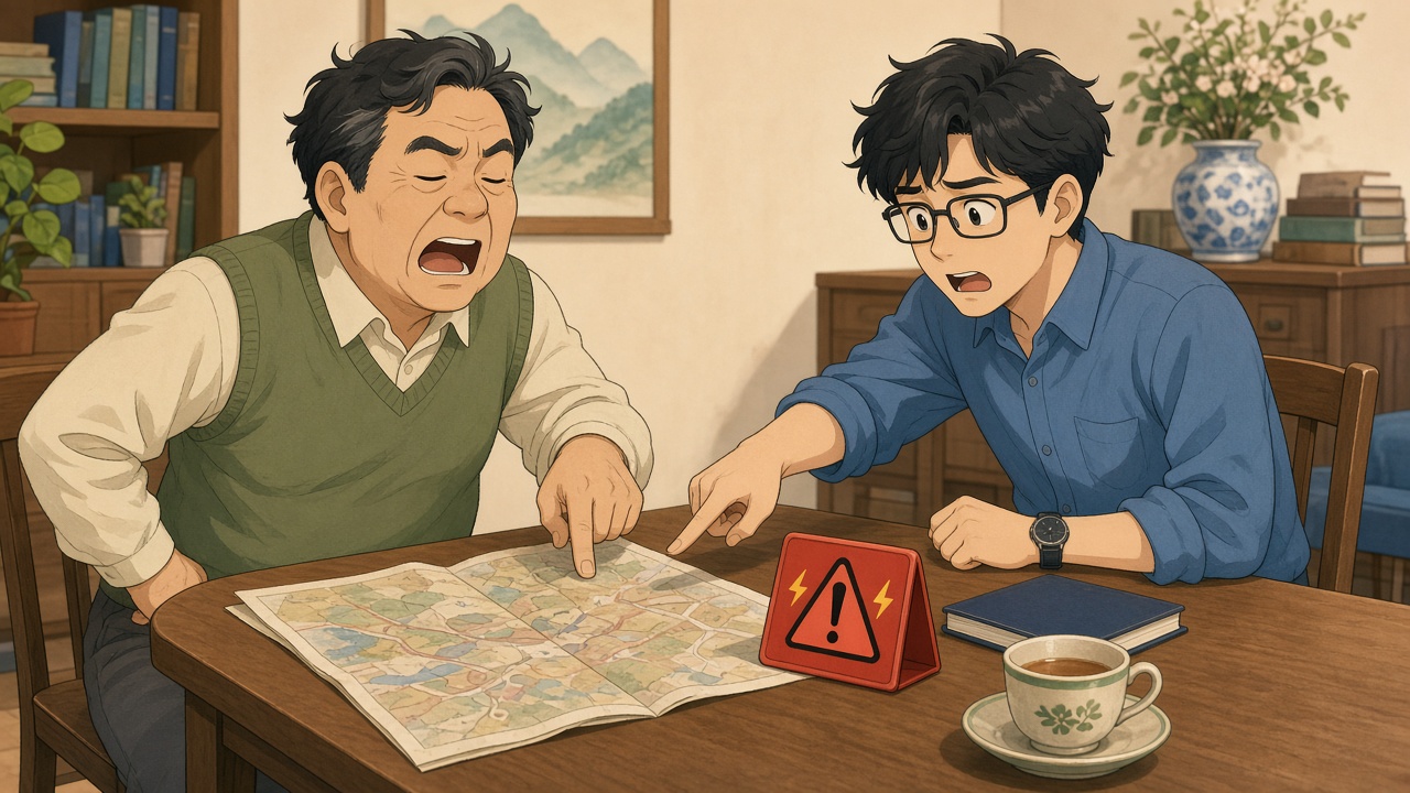 好心人指坑,仍用旧地图固执辩解